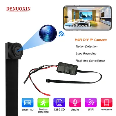 Mini Caméra de permission IP Wifi Portable 1080P Micro Caméscope P2P Sans Fil Enregistreur Vidéo