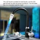 Robinet d'eau unique en acier inoxydable 7 couleurs lumière LED robinet d'eau vanne de Roi