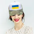 Casquette de baseball unisexe Ukraine Mesh Splice pour hommes et femmes chapeau de taille réglable