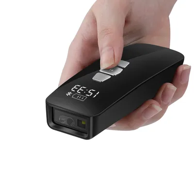 Mini Scanner de codes à barres 3 en 1 Bluetooth/sans fil/USB avec écran LCD système de balayage