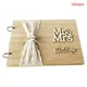 Livre d'or de mariage personnalisé Mr & Mrs livre d'or à Signature rustique en bois bricolage