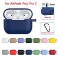 Coque de protection en silicone pour Airpods Pro 2 crochet sans fil Bluetooth écouteurs Apple