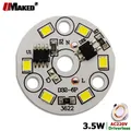 Panneau aluminium PCB blanc/chaud SMD2835 Module LED 3W 5W 32mm 100lm/W pilote IC intelligent pour