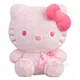 Peluche Hello Kitty rose 28cm jouet en peluche chien pouding véritable Animal oreiller mélodie