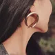 Boucles d'oreilles en forme de grande lune pour femmes nouvelle mode boucles d'oreilles à clous