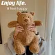 Oreiller en peluche ours doux de 40cm jouets ours marron foncé coussin à câliner Animal en