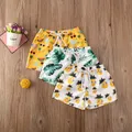 Short de bain imprimé feuilles d'ananas pour bébés garçons maillot de bain Tropical pour enfants en
