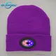 Bonnet en tricot à 6LED aste par USB lampe de poche frontale mains libres casquette de maintien au