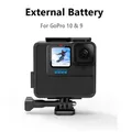 Coque de protection pour batterie de secours et modules cadre noir accessoires pour GoPro fore9