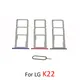 Plateaux de carte SD SIM de téléphone pour LG K22 K200 Original nouveau support de fente de carte