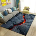 Tapis 3D Volcano Lava Magma Large Tapis Lea pour Salon Chambre Canapé Doorvirus Décoration Jeu