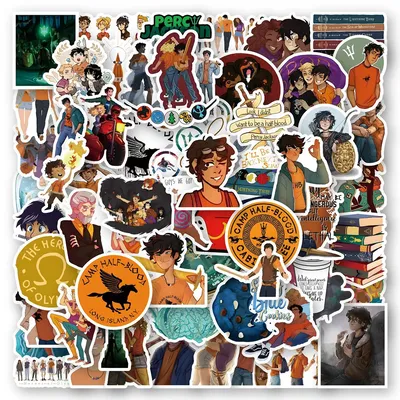 Autocollants du film Percy Jackson 10/30/60 pièces stickers dessin animé pour ordinateur