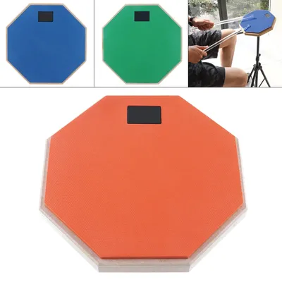 Tapis de pratique de la batterie en caoutchouc et en bois pour entraînement de Jazz 3 couleurs en