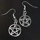 Boucles d'oreilles pentagramme de sorcière boucles d'oreilles gothiques boucles d'oreilles Emo