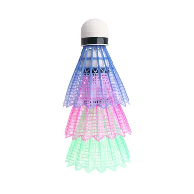 Boules de Badminton colorées en plastique boules lumineuses à LED vente en gros livraison