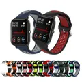 Bracelet de rechange en Silicone pour Amazfit Bip S Lite/Bip U Pro 20mm pour COLMI P8/P8 Plus Pro