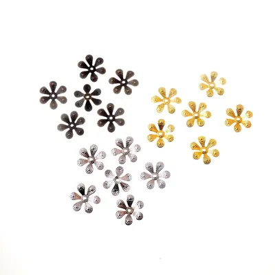 Enveloppes florales en bronze/or/argent Filig123 20 pièces embellissements de connecteurs
