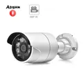 AZISHN H.265 + Audio IP Caméra 4K 8MP 1/2.7 ''SC8238 FULL HD 6LED Extérieure Étanche POE/DC CCTV