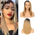 Perruque Bob Lace Wig 100% naturelle Remy cheveux lisses ombré pour femmes africaines livraison