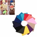 Foulard coupe-vent pour femmes couvre-chef de couleur Pure Bandana chaud facile à porter pour les