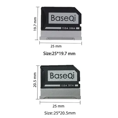 BaseQi-Adaptateur Micro SD pour Microsoft Surface Ple1/2/3 13.5 pouces livre II/II 15 en