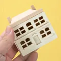 Petite Maison Miniature en Bois 1:12 Décor de Haute Qualité