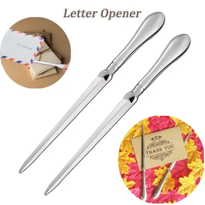 Ouvre-lettre en métal coupe-enveloppe outil de coupe de papier poignard cahier découpeuse