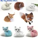 Jouet de Simulation de renard en peluche 7Styles Mini renard squatté décoration de la maison