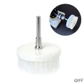 Tête brosse électrique blanche perceuse douce 60mm pour nettoyer les tapis voiture les tissus