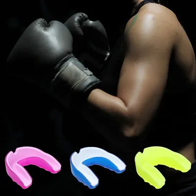 Protège-dents professionnel en silicone pour la protection des dents gants de boxe bouclier de