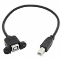 Câble d'extension USB 2.0 Type B mâle vers femelle M/F câble de données montage sur panneau 30cm