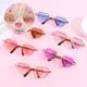 Lunettes à la mode pour poupées de 8cm et 20cm monture en forme de cœur mignon mini lunettes en