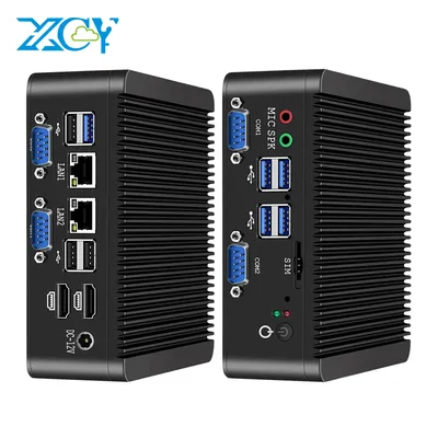 XCY – Mini PC Windows 11 Intel Celeron J4125 DDR4 M.2 SSD RS232/485 2x LAN GPIO mPCIE 4G