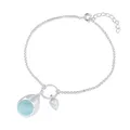 Anni Fun-Bracelets et Boucles d'Oreilles en Argent Sterling 925 et Pierre Naturelle Bijoux Fins de