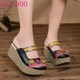 GKTINOO-Chaussures d'été pour femmes diapositives compensées couverture orteils fait à la main