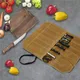 Knife Roll Chef’s Knife Roll Bag Waxed Canvas Knife Roll Case Portable Knife Wrap Kitchen Camping