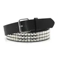 Ceinture cloutée Dakota idale pour hommes et femmes ceinture rivet punk rock avec broche noir