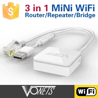 VONETS – routeur Wifi sans fil 2.4G 300Mbps amplificateur de portée point d'accès Portable pour