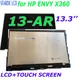 Écran tactile LCD pour ordinateur portable HP ENVY X360 13-AR M133NVF3 panneau LCD d'origine Inter