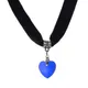 Nouveau Cristal Gothique Collier Ras Du Cou pour Les Femmes À La Main Velours Coeur Pendentifs