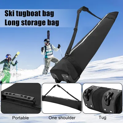 Housse de Snowboard en tissu Oxford ajustable avec sac de rangement d'équipement de Ski à roues