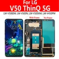 Écran LCD AMOLED V50 ThinQ 5G avec cadre pour LG V50S LM-V510N LCD LM-V500EM V500N écran tactile