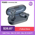 TOZO – oreillettes sans fil Bluetooth 5.3 T10 écouteurs stéréo étanches IPX8 avec micro intégré