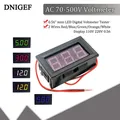 Voltmètre AC 70-500V Volt 0.56 mini LED testeur de tension numérique 2 fils affichage