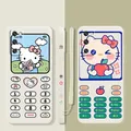 Coque de téléphone Candy liquide pour Samsung Galaxy Hello Kitty prendre une photo S22 S21 S20