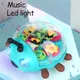 Musique électrique avec jouet coccinelle légère Rotation de 360 ° marche mignon interactif son