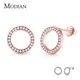 Modian-Boucles d'Oreilles en Argent Sterling 2021 Massif pour Femme Bijoux de Mariage Cercle de