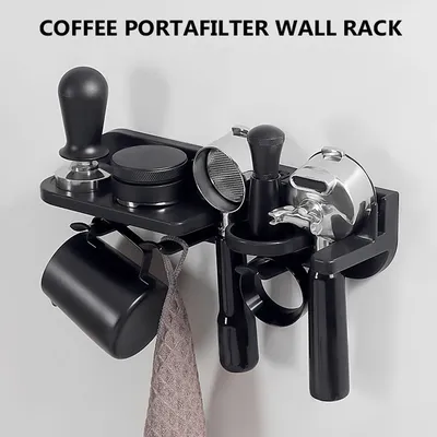 Porte-filtre à café mural T1 rangement pour service à café porte-filtre expresso auto-adhésif