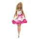 NK-Robe rose officielle avec nœud papillon pour Barbie tenue de fête jupe de ballet moderne