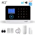 Système d'alarme de sécurité domestique intelligent sans fil ACJ Wifi 4G 101 Tuya Smart Life